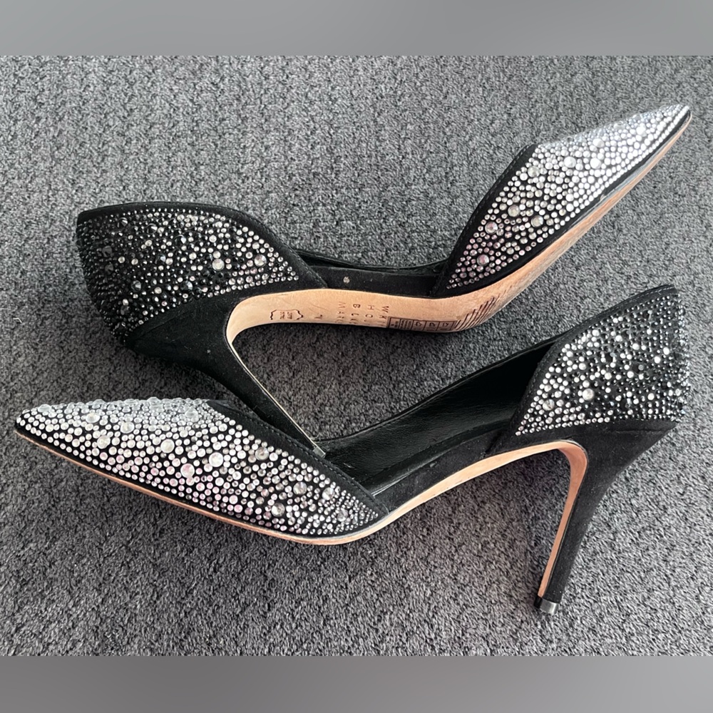 White House Black Market Ella Ombré Embellished High Heel Pumps, Size 7 - Picture 8 of 11